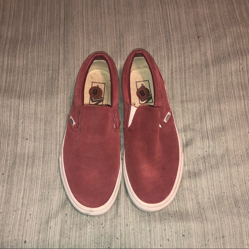 Burgundy VANS slip on